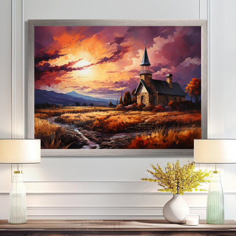 Christianisme Divine Grace II - art mural sur toile Christianisme, Cadre flottant noir, H 30 po x l 40 po x P 1,5 po