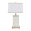 Lampe de table rectangulaire en céramique