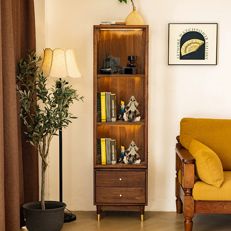 Armoire à vin rétro en bois de style américain
