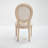 Paramveer Upholstered Dining Chairs with Round Back & Carved Legs