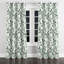 Rideaux abstraits pour chambre à coucher - Rideau moderne à œillets brise sauge - 1 panneau-959446431-959446428