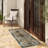 Machine Washable Vintage Area Rug - Soft Carpet with Non-Slip Backing for Living Room, Bedroom, Office ,Brown-1835640783