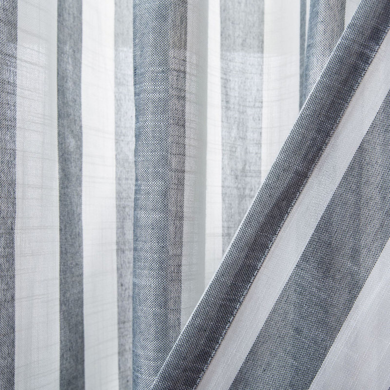 Matt Semi Sheer Curtain Single Panel, 52" W x 84" L