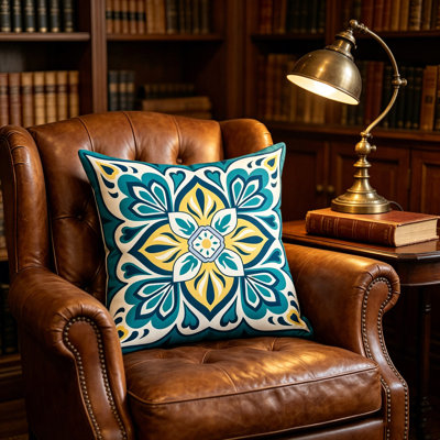 Housse de coussin bohémienne à 9 heures