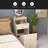 3 In 1 Vanity Desk With Mirror And Light ,Small Makeup Vanity Set With Charging Station, With 2 Drawers And Open Storage Space, With Upholstered Stool, Compact Dressing Table Writing Desk-2009721271