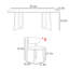 Modern rectangular fashion dining table sets-102771758