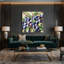 Art mural sur toile prune grise