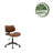 Flara Faux Leather Mid-Century Office Chair-164245973