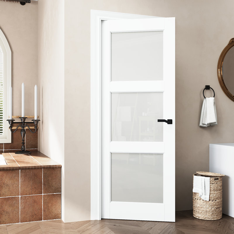 Intérieur de la porte de style standard de style français, 30 po x 80 po