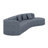 Modular Sectional Sofa, Modern Cloud Curved Couch With Deep Seat-1324084597