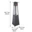 Chauffe-terrasse au propane Spiral 40000 BTU
