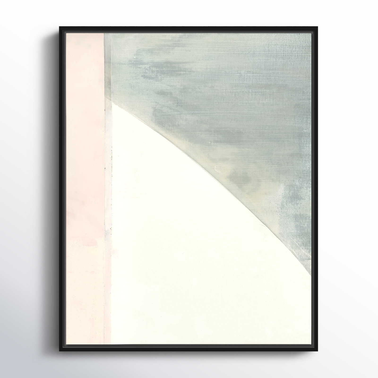 Alexandria "In Neutral I" Painting by Cartissi, 29.5" H x 23.5" W x 2" D, Black Framed Canvas