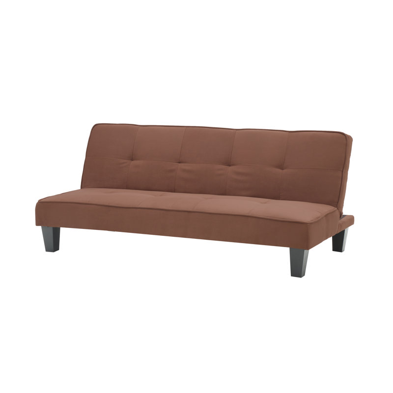 Viren 67.13'' Sleeper, Chocolate Faux Leather