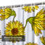 Rideau de douche imperméable en forme de fleur d'automne avec 12 crochets-907806595