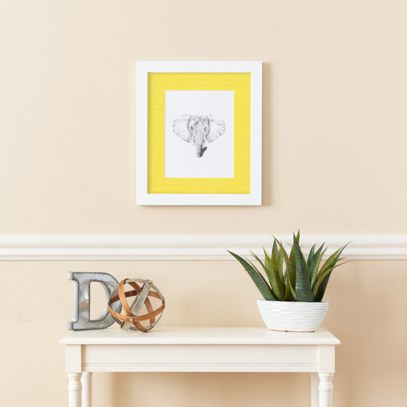 Cadre pour photo simple blanc mat 10 "x 10", Canari