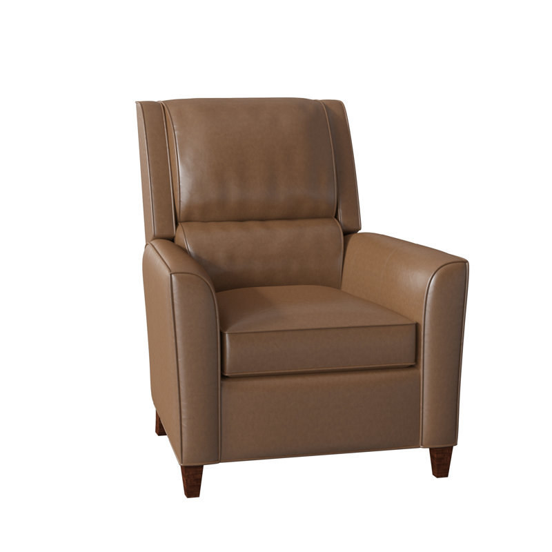 Roswell Recliner, Mahogany, Aline Fumo Genuine Leather, Manual