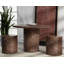 Tabouret Riva - aspect marbre - moka