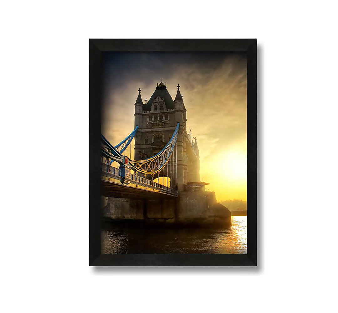 Gerahmtes Leinwandbild Stunning Tower Bridge Sunset