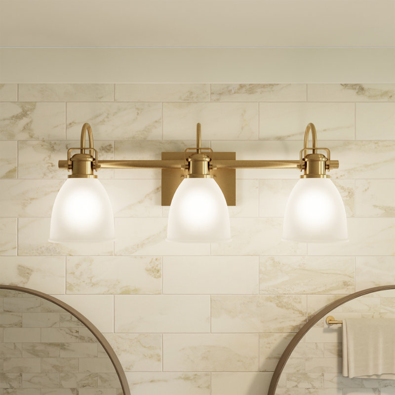 4-Piece Matte Brass Bath Set