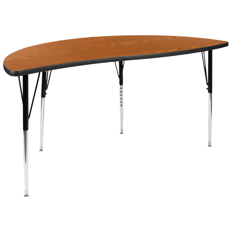 Table d'activité Goddard, Chêne, Non, L 30 po x P 60 po x H 21,25 po à 30,25 po