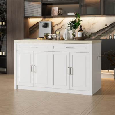 Double Side Kitchen Island by Latitude Run
