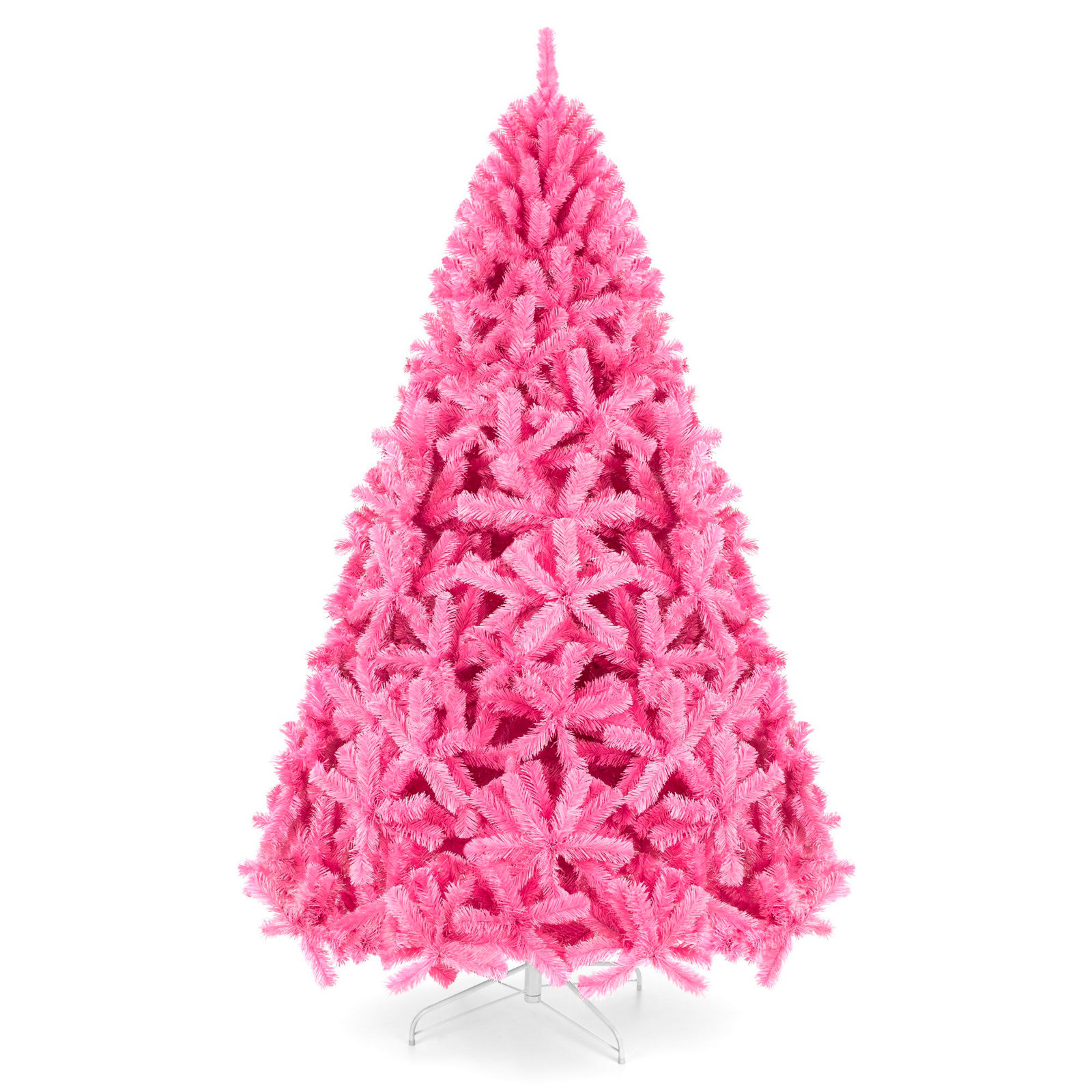 Pink Frosted 9' Fir Christmas Tree, 4.5'