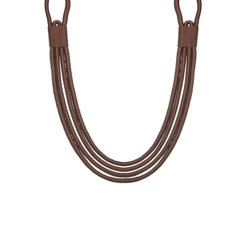 Bondi 100% Polyester 10cm Curtain Tieback, Chocolate