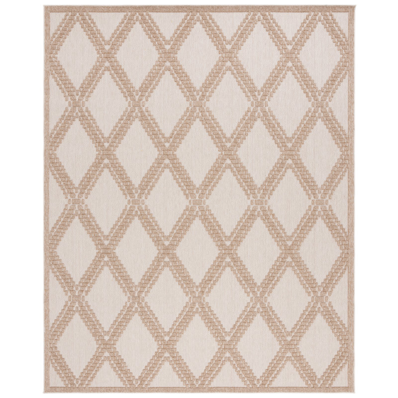 Tapis intérieur / extérieur à performance géométrique MSRO226 Global Martha Stewart, Rectangle 4pi x 6 pi