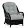 Chaise avec accoudoirs en rotin Everglade