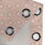 Rideau à œillets 2 panneaux Red Barrel Studio®, 50 po, blanc et corail-1472690670