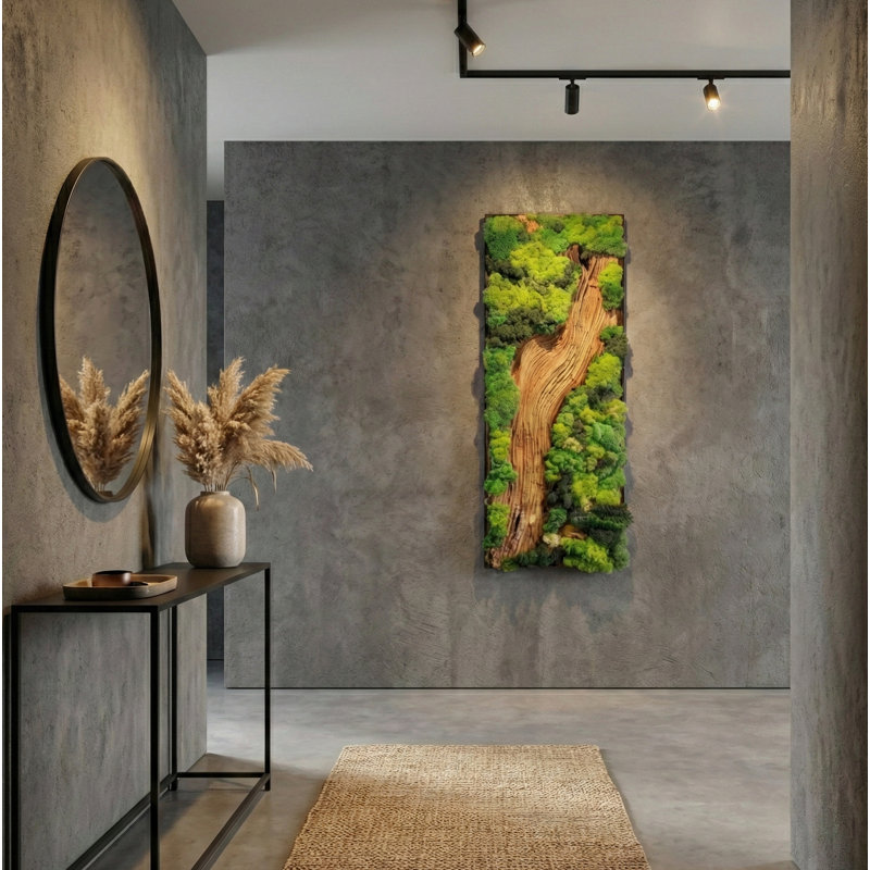 Panneau d'art mural Olive Moss, H 18 po x l 43,5 po