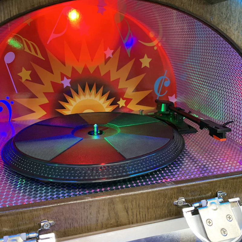 Arkrocket Saturn V Multicolor Retro Full-Size Jukebox with Bluetooth