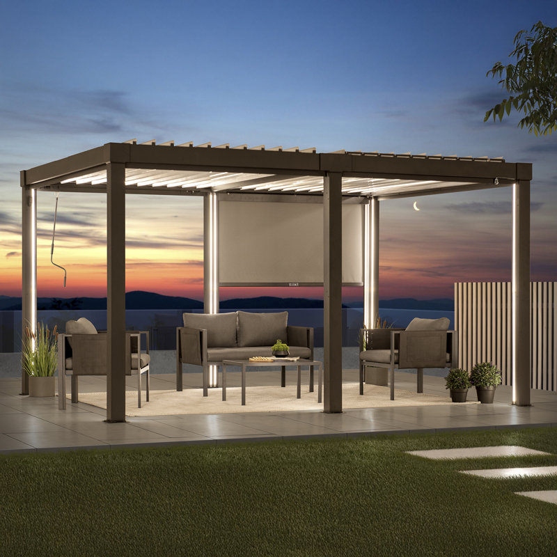 Sunjoy Grey Screen for Pergola