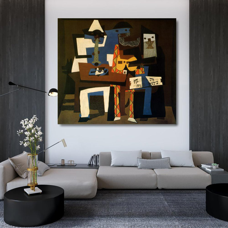 Trois musiciens, 1921 MCG-P650PF, H 36 po x l 40 po
