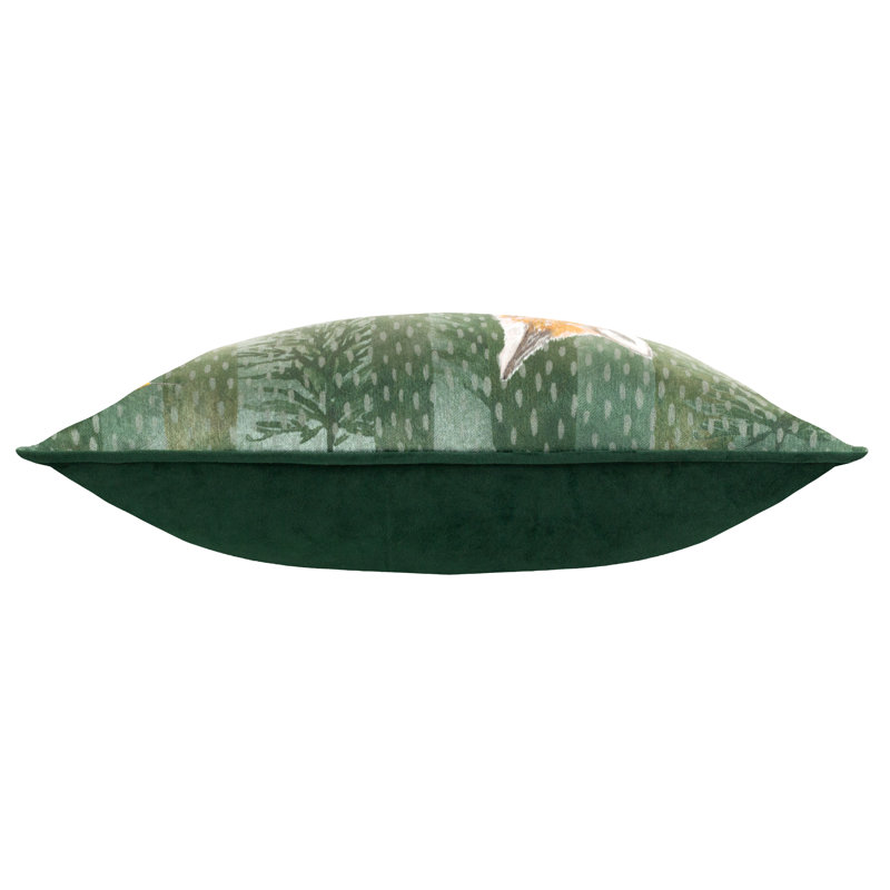 Gwylan Floral Green Rectangular Cushion