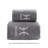 Soft Fleece 2 Piece Bath And Face Towel Set, Thick Absorbent Quick Drying Towel For Family Home Use, 27.6x55.1in Gray-281985016