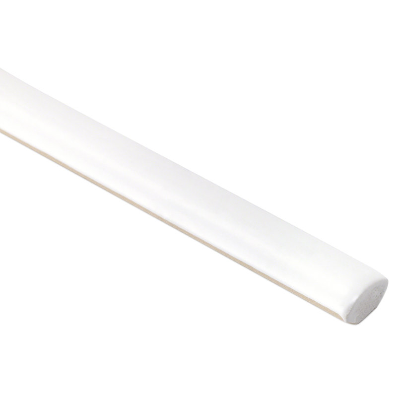 0.6'' L x 12'' W Ceramic Bullnose Tile Trim