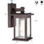 Ledbetter 12.25" H Seeded Glass Outdoor Wall Lantern with Dusk to Dawn-884932362