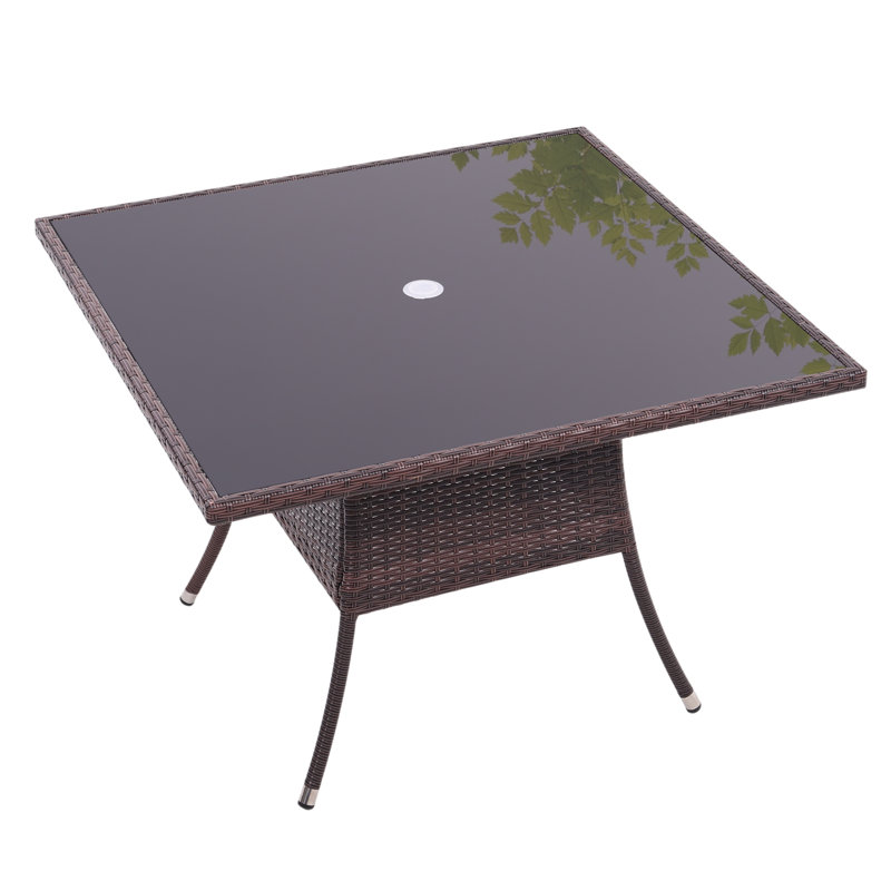Square 4 - Person Outdoor Table, 73cm H x 105cm W x 105cm D