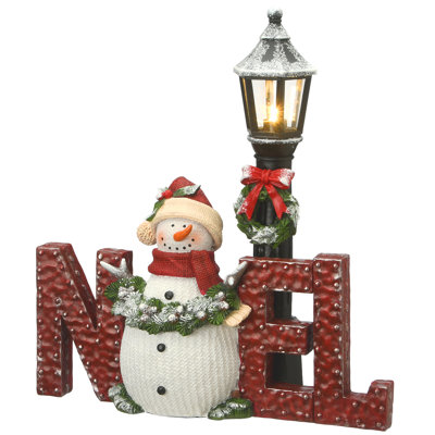 Bonhomme de neige 12 po et lampadaire