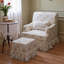 Fauteuil simple avec repose-pieds Rustic