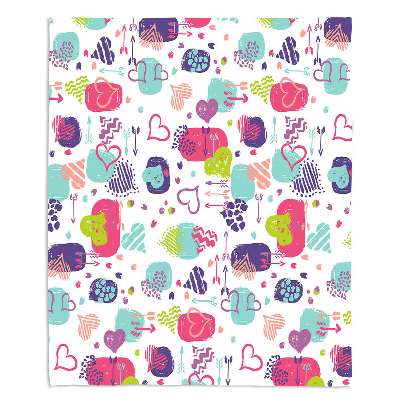 Couverture de hearts , 68 po x 80 po