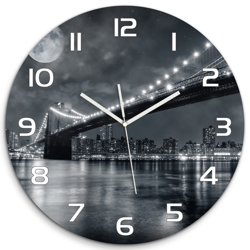 Joshuwa Glass Wall Clock