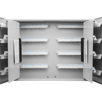 Armoire à 480 clés avec serrure et bûche - Boîte de suivi efficace pour les étiquettes blanches