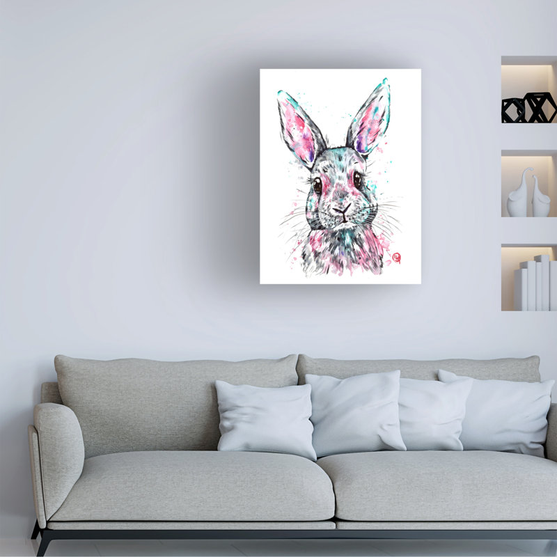 «Lisa Whitehouse Bunny Rascal», art sur toile, H 19 po x l 14 po