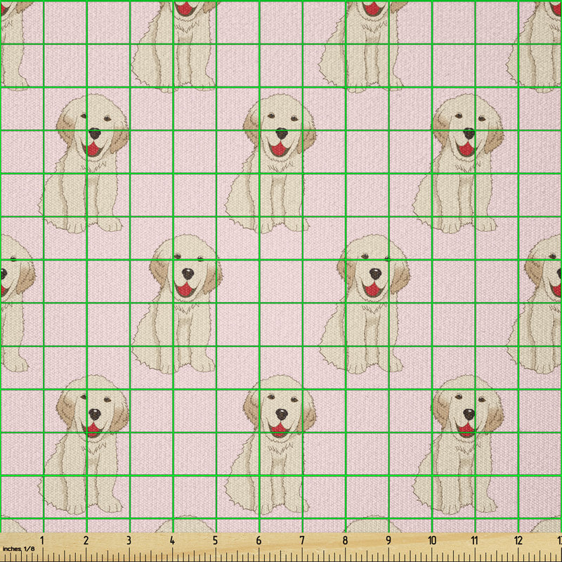 Craighan Smiling Labrador Puppies Multi-Purpose Fabric