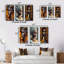 «Exquiste African Woman Design», 3 pièces sur toile-1736656184-1736656191