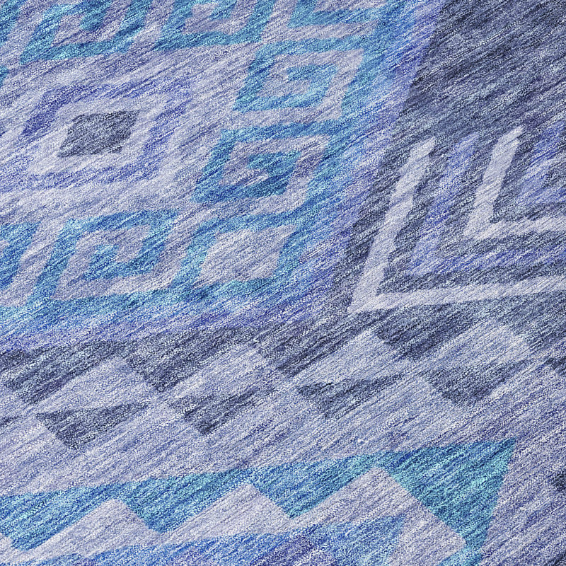 Tapis intérieur / extérieur bleu Harmony , 5' x 7'6"