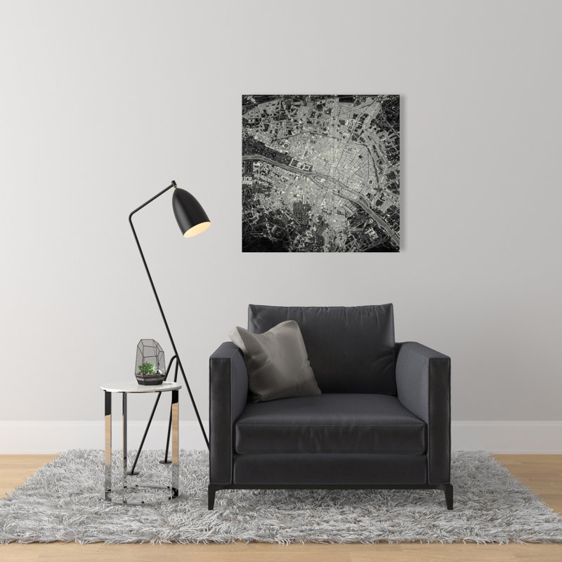 Toile vue aérienne | Décor industriel industriel