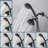 Single Handle 7-Spray Shower Faucet 1.8 GPM With Dual Shower Adjustable Head-105186498